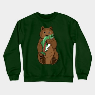 Fishing Bear Crewneck Sweatshirt